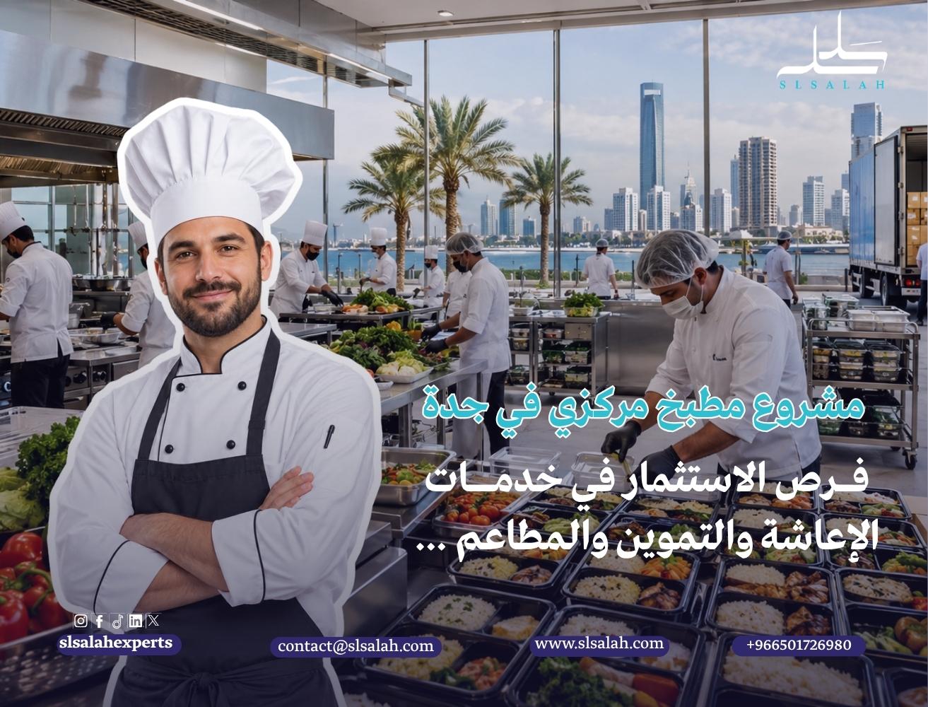مشروع مطبخ مركزي في جدة: فرص الاستثمار في خدمات الإعاشة والتموين والمطاعم